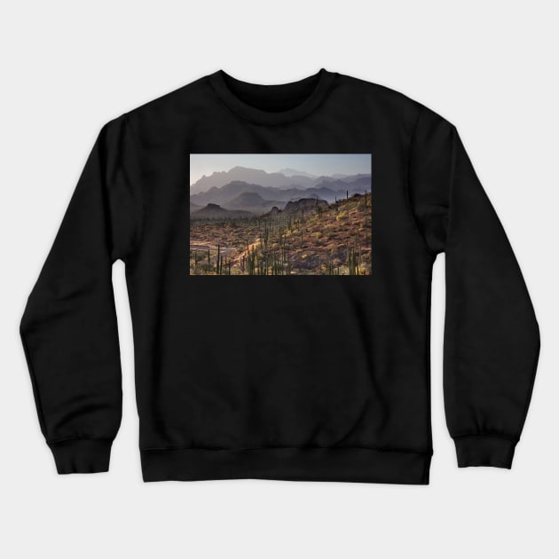 Baja Mountains Crewneck Sweatshirt by dawn2dawn